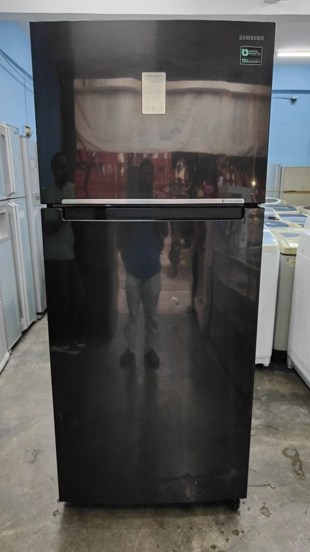 FRIDGE DOUBLE DOOR SAMSUNG INVERTER BLACK JUMBO SIZE, TV & Home