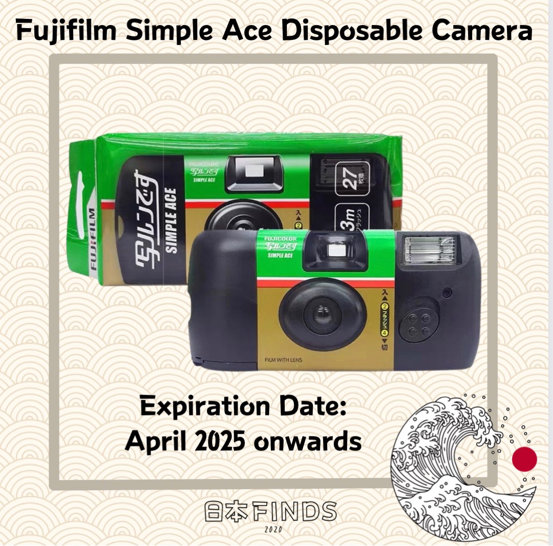 Fujifilm Simple Ace Disposable Camera (April 2025 Expiration