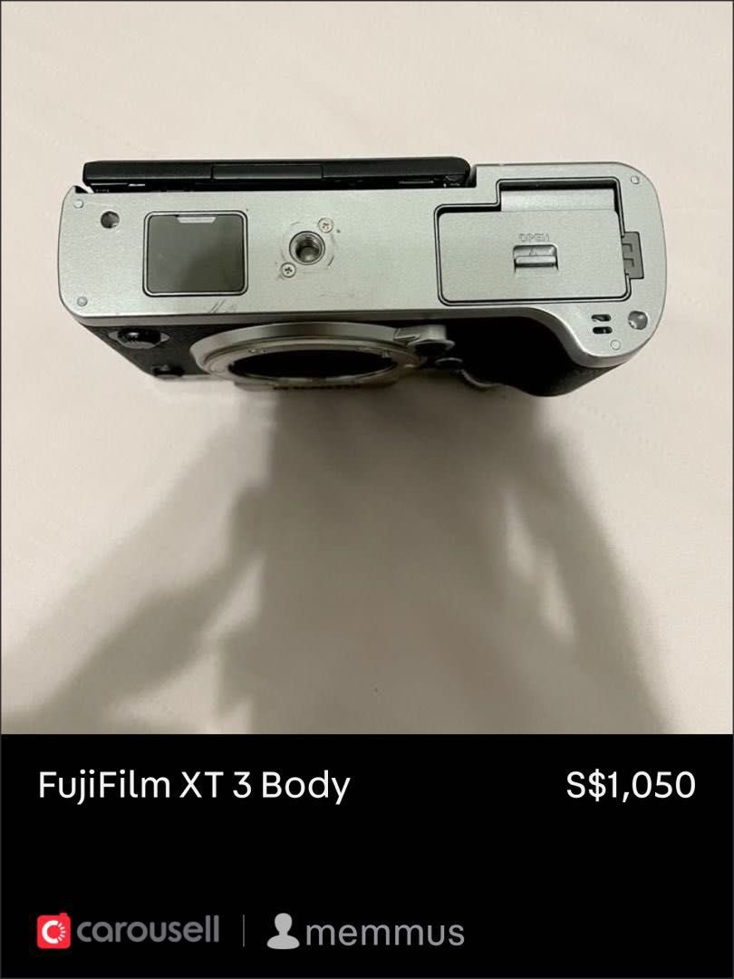 FujiFilm XT3 Body only Shutter count only 441, Photography, Cameras on