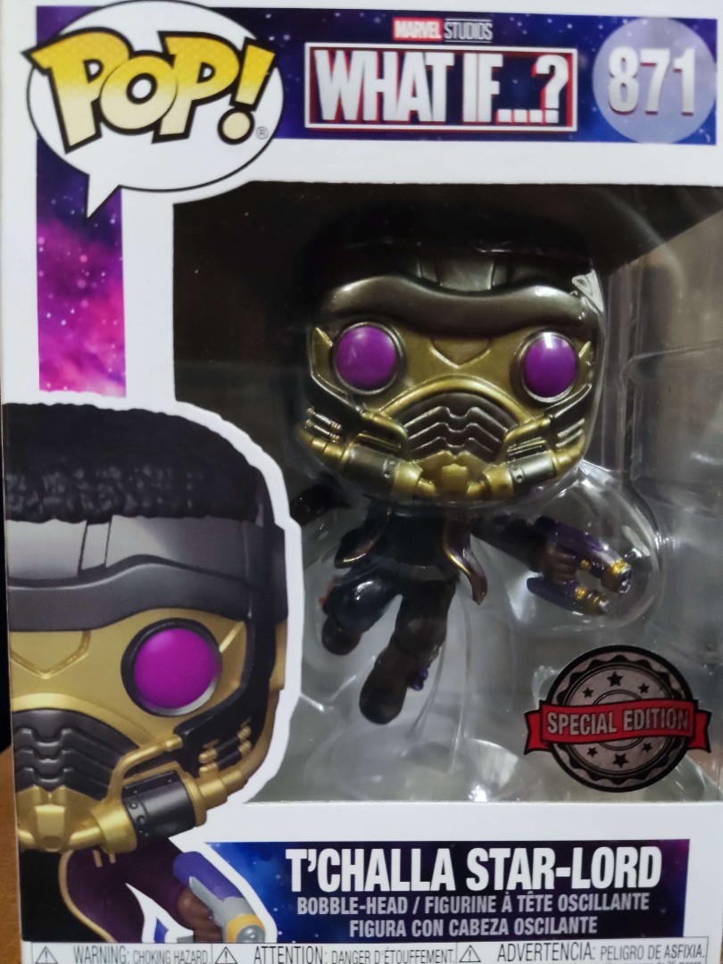 Funko Pop Marvel #871 What If? T'Challa Star-Lord - IN HAND