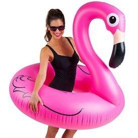 huge pink flamingo float