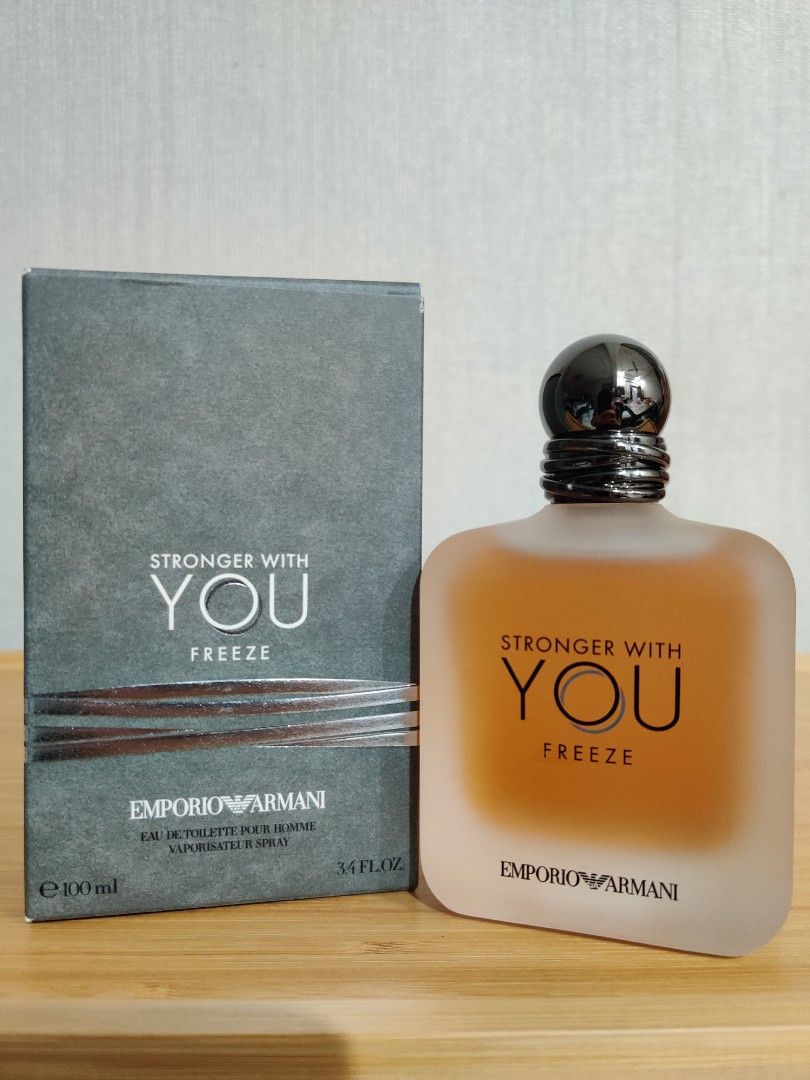 Giorgio Armani Stronger With You Freeze, Beauty & Personal Care, Fragrance  & Deodorants on Carousell