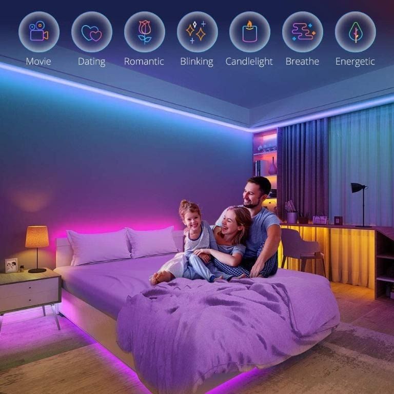 Govee LED Strip Lights, 5m Bluetooth Music Sync RGB Lighting Strip