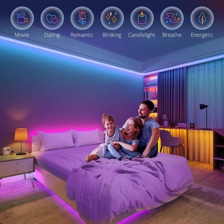 Govee LED Strip Lights 5m Bluetooth Music Sync RGB Lighting Strip