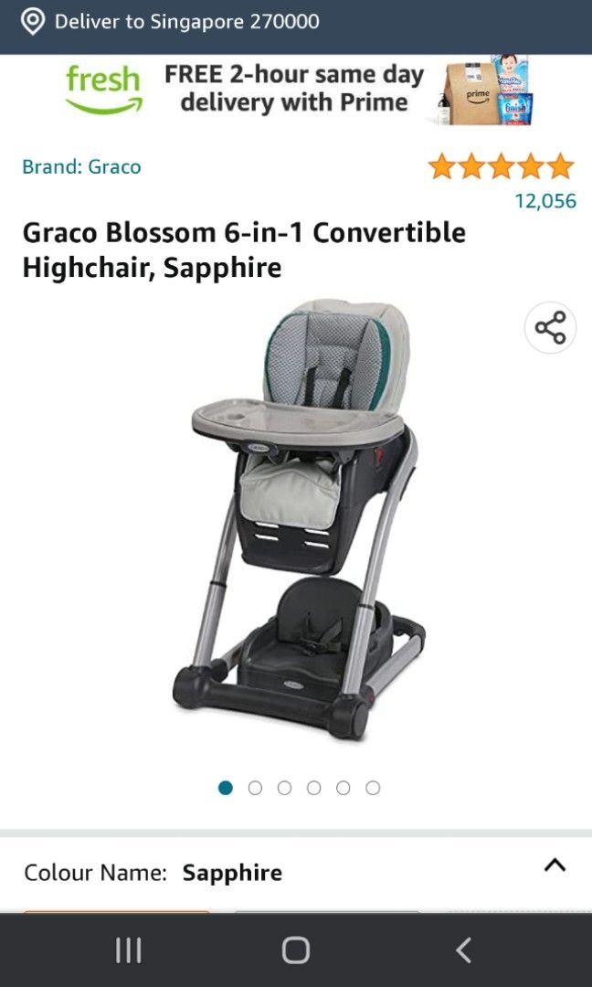 Graco 6 in 1 feeding chair Babies Kids Nursing Feeding Baby