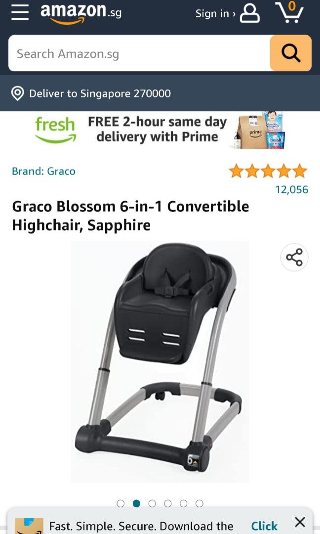 Graco 6 in 1 feeding chair, Babies & Kids, Nursing & Feeding, Baby High
