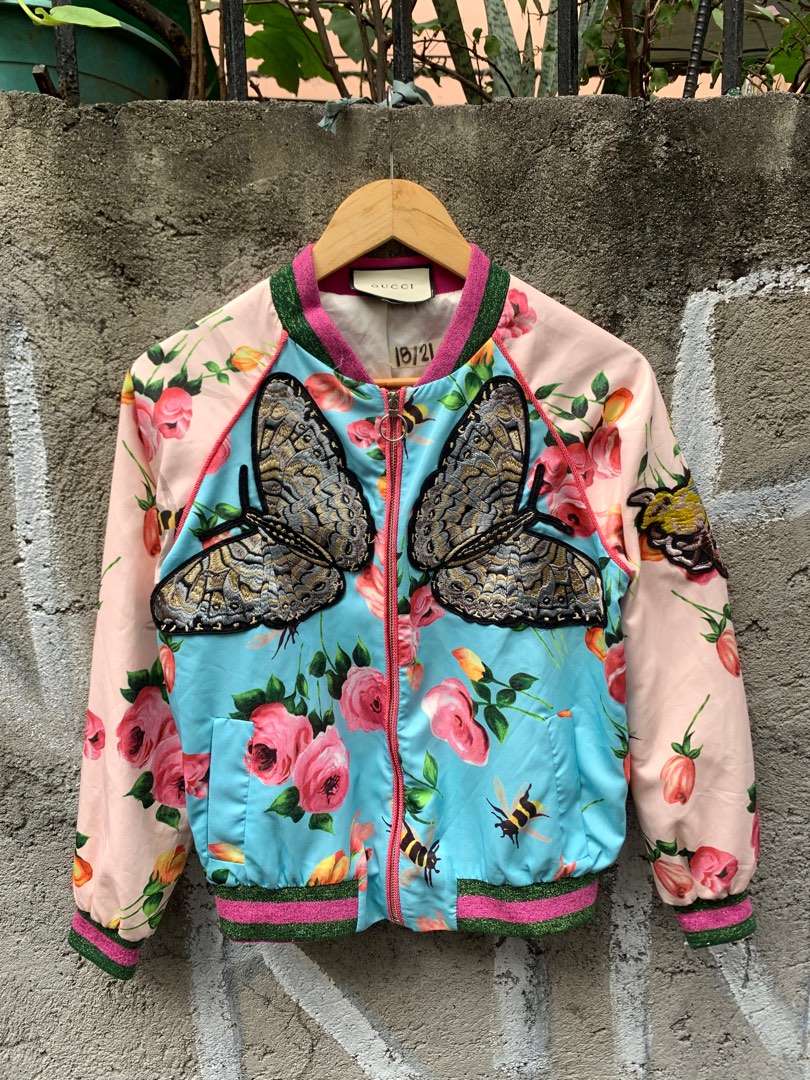 Gucci butterfly jacket best sale