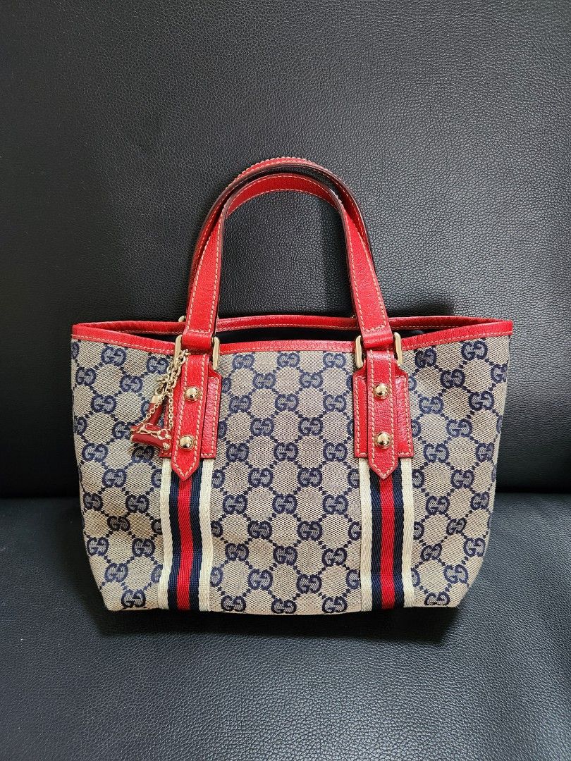 Gucci GG Canvas Monogram Jolicoeur Small Tote, Luxury, Bags & Wallets on  Carousell