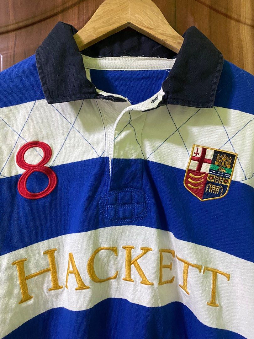 Hackett Rugby Polo Shirt (Category: Coats, Jackets and Outerwear) located in Caloocan City. Submitted by rnstabug (Listing ID 1204089088, Image 1). Description: Hackett Rugby Polo Shirt fits medium to semi large 22x30 dimes very excellent condition only issue is cut neck tag thank you! 🙌🏼.