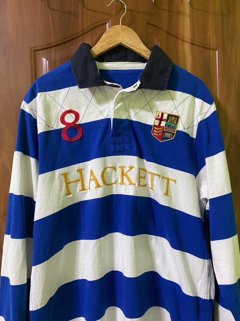 Hackett Rugby Polo Shirt (Category: Coats, Jackets and Outerwear) located in Caloocan City. Submitted by rnstabug (Listing ID 1204089088, Image 2). Description: Hackett Rugby Polo Shirt fits medium to semi large 22x30 dimes very excellent condition only issue is cut neck tag thank you! 🙌🏼.