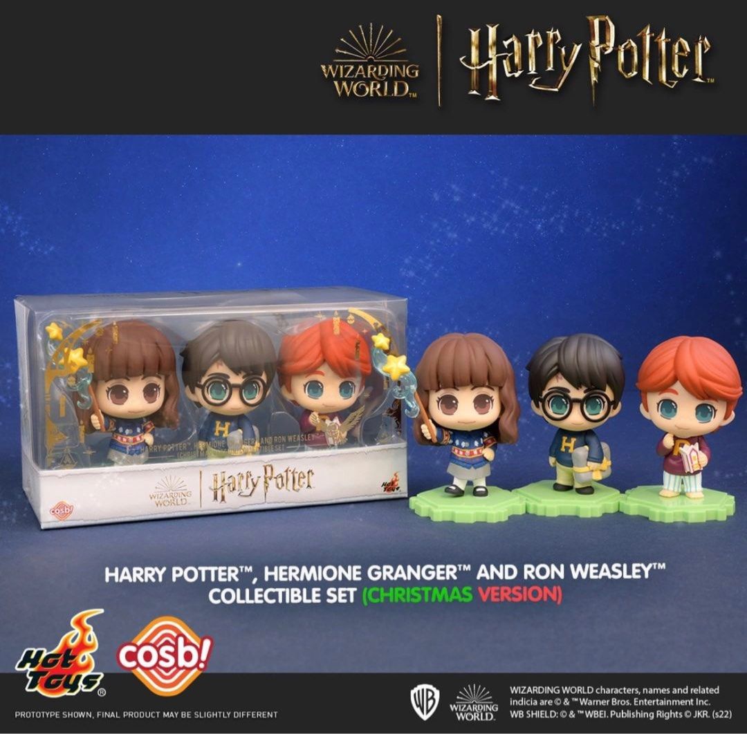 Harry Potter, Hermione Granger, and Ron Weasley Cosbi (Christmas ...