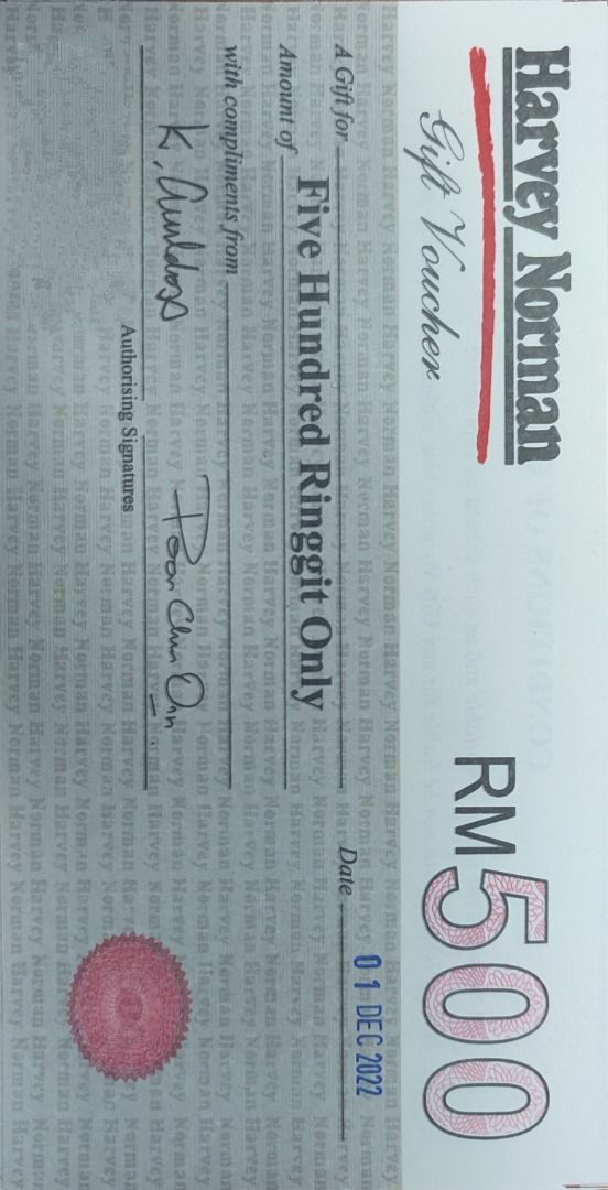 Harvey norman voucher, Tickets & Vouchers, Vouchers on Carousell