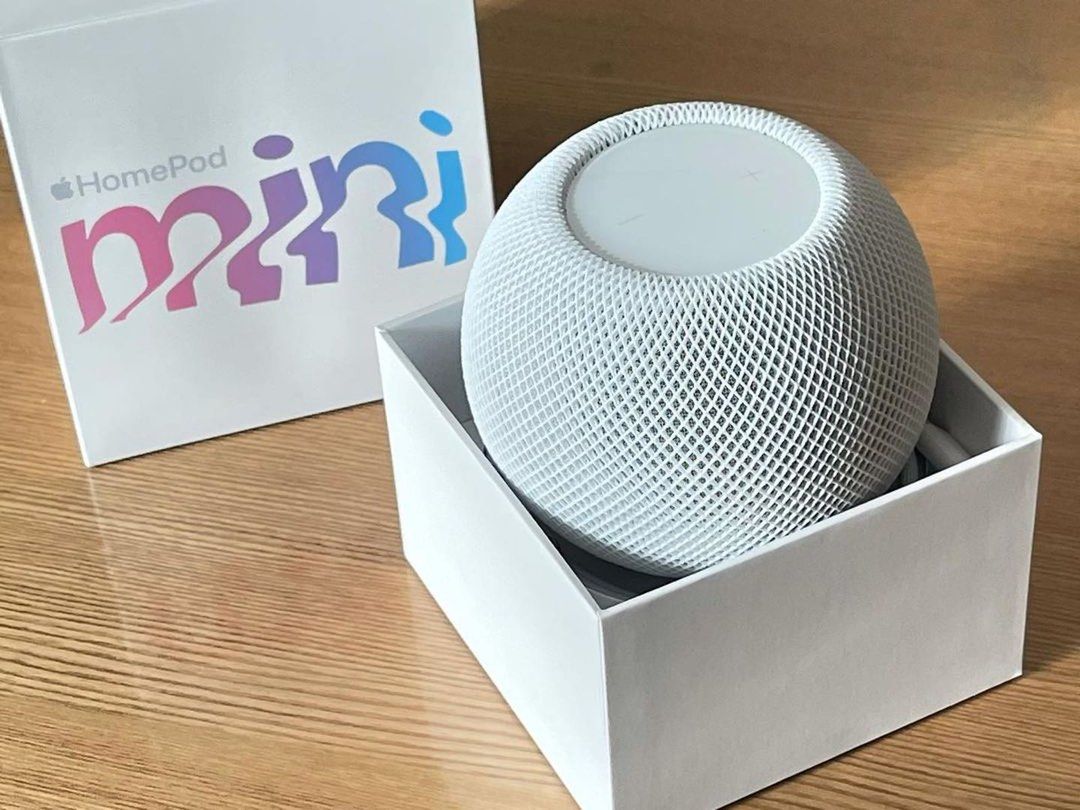 Homepod mini 白, 音響器材, Soundbar、揚聲器、藍牙喇叭、耳擴- Carousell