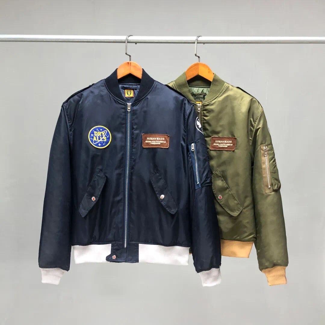 五折促銷】HUMAN MADE 22AW BOMBER JACKET 老虎頭印花多口袋空軍飛行員