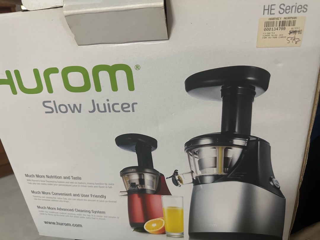 Hurom Slow Juicer Made in Korea HU500, TV & Home Appliances, Kitchen