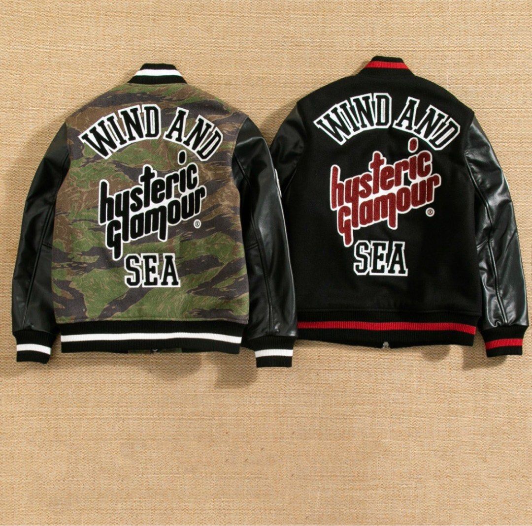 HYS X SEA 限定發售棒球外套hysteric glamour wind and sea, 男