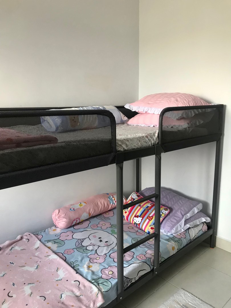 IKEA TUFFING BUNK BED, Furniture & Home Living, Furniture, Bed Frames