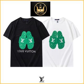 LOUIS VUITTON WHITE MONOGRAM LOGO WATERFRONT MULE SLIDES SLIPPERS US5 MENS,  Luxury, Sneakers & Footwear on Carousell