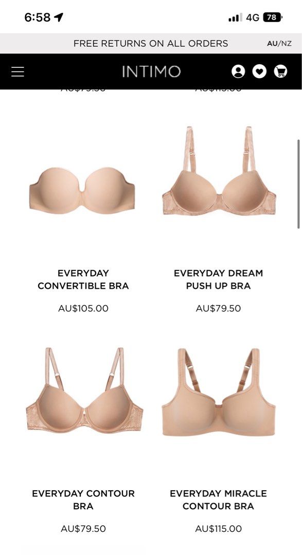 INTIMO 34DD 36D Women s Fashion New Undergarments Loungewear