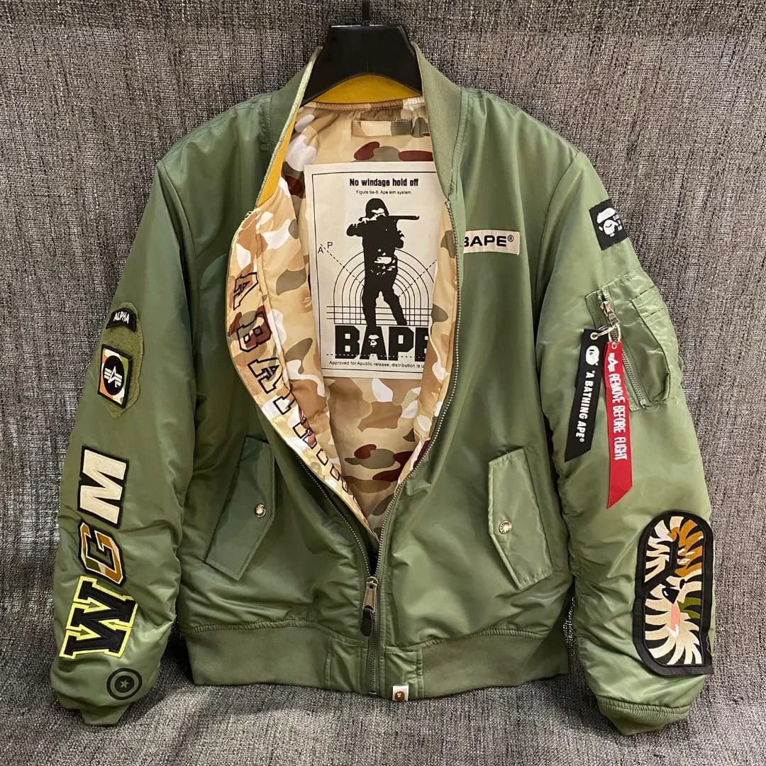Jacket bomber bape WGM x ALPHA INDUSTRI