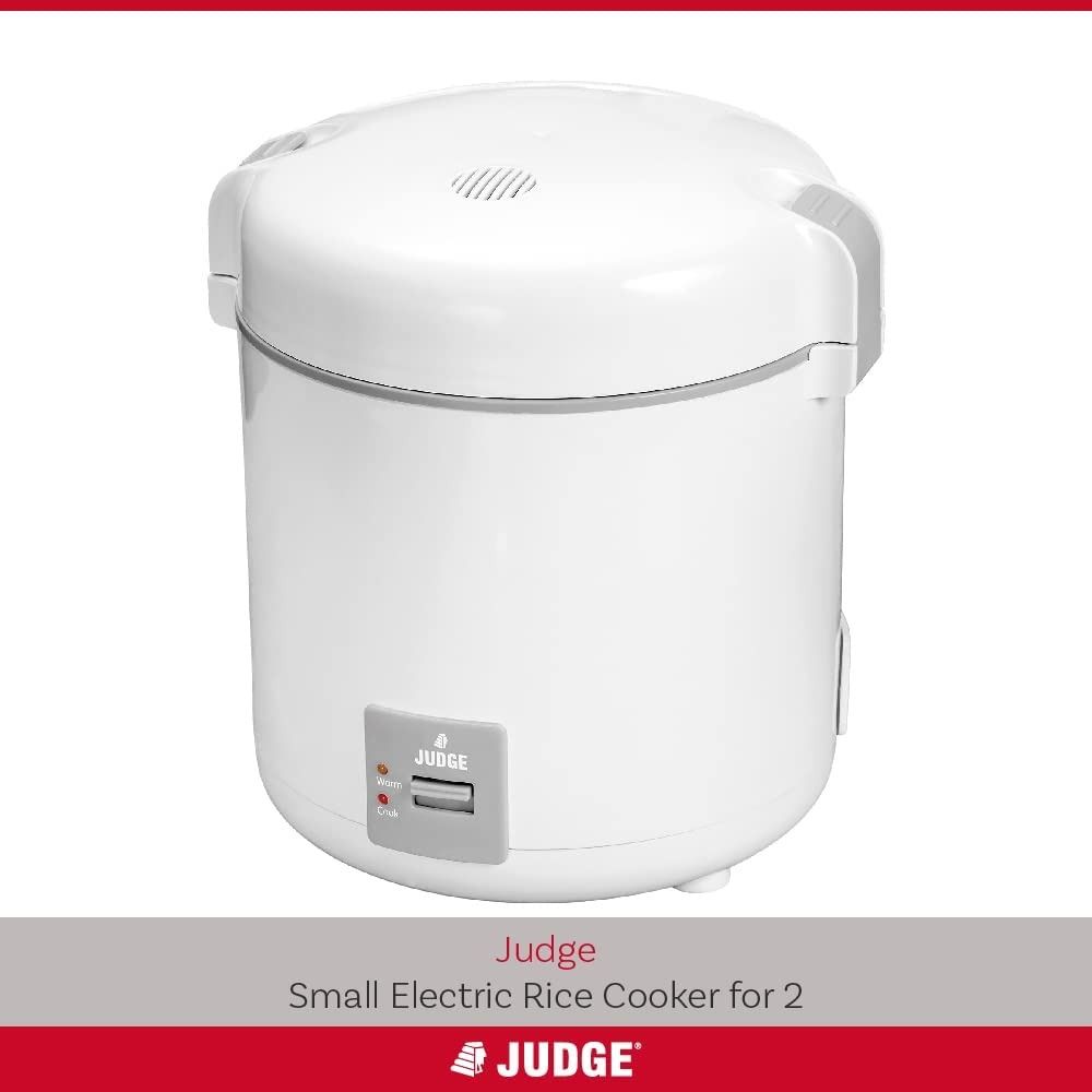 Judge JEA63 Small Electric Rice Cooker for 2, Fully Automatic with