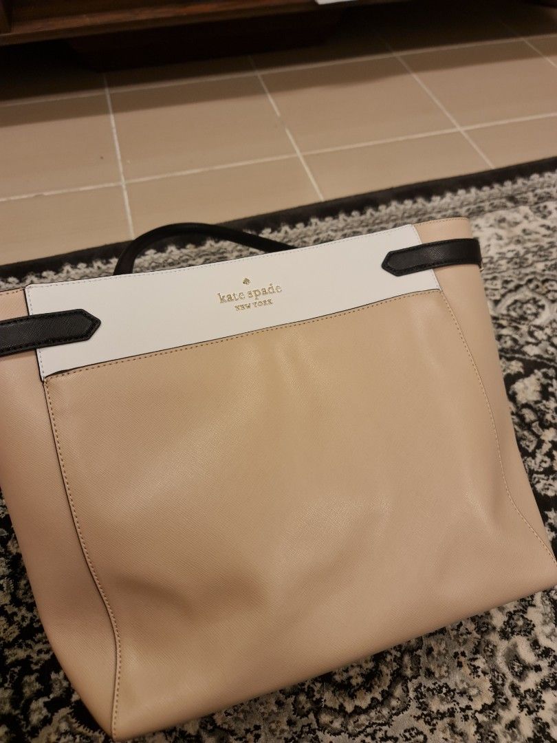 Buy Kate Spade New York Staci Saffiano Leather Laptop Tote Shoulder Bag  Color Block at