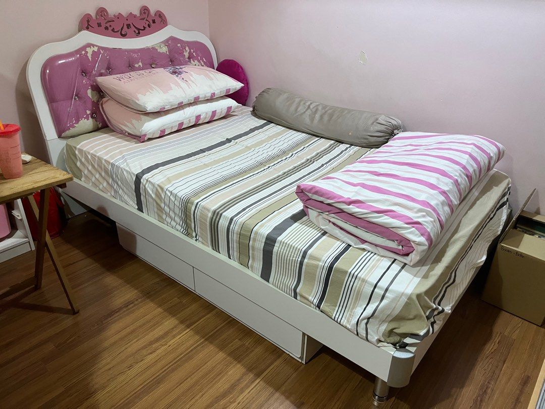 Kids Twin bed for girls, Furniture & Home Living, Furniture, Bed Frames