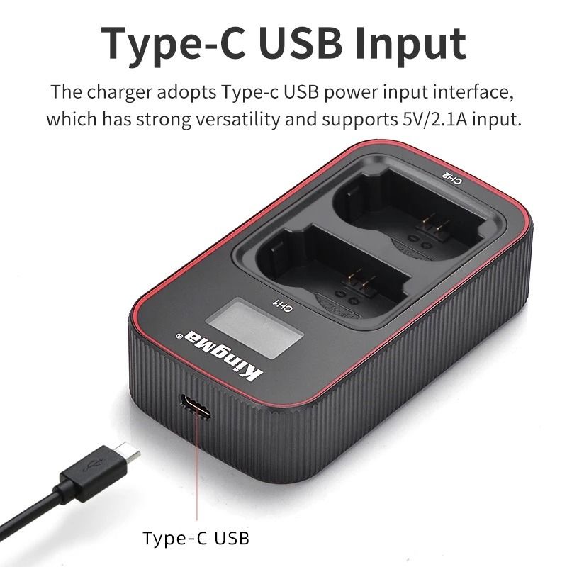 USB Dual NP-W235 Battery charger for Fujifilm X-H2 X-T5 XT5 Mirrorless  Camera