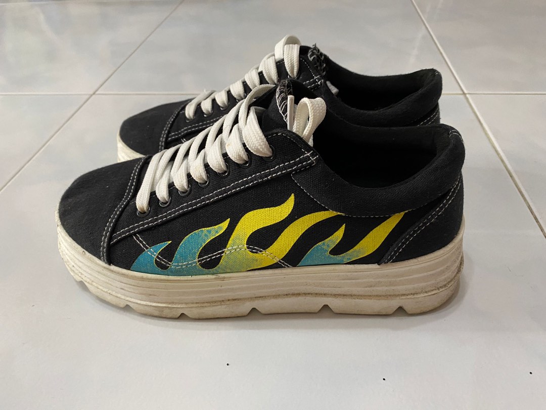Koi Footwear Flamed Chunky Platform Sneaker Trainer