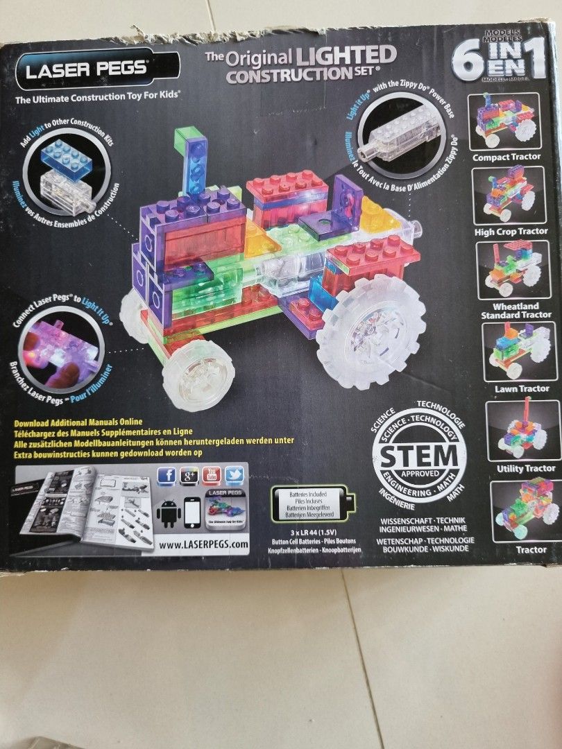 Laser Peg Tractor 6 in 1