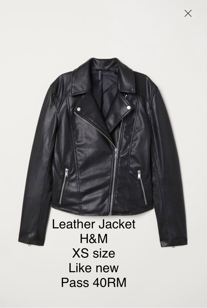 Leather Jacket H M Women s Fashion Coats Jackets and Outerwear