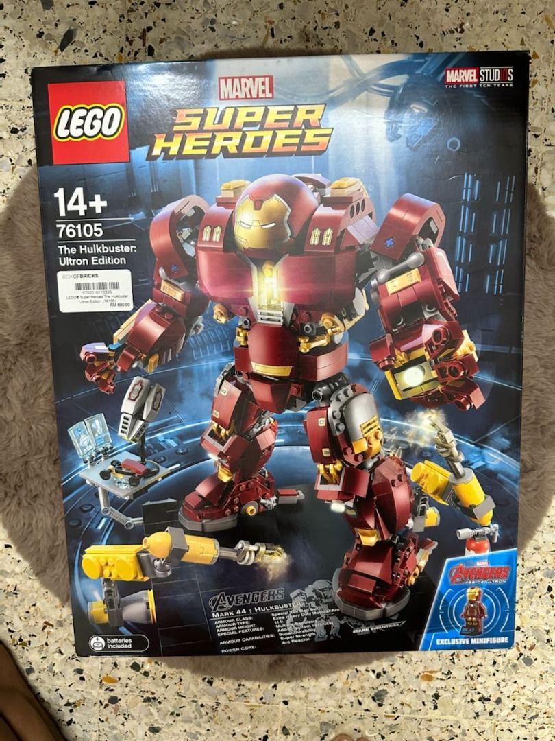New Lego Super Heroes Marvel Avengers Infinity War 76105 The Hulkbuster  Ultron