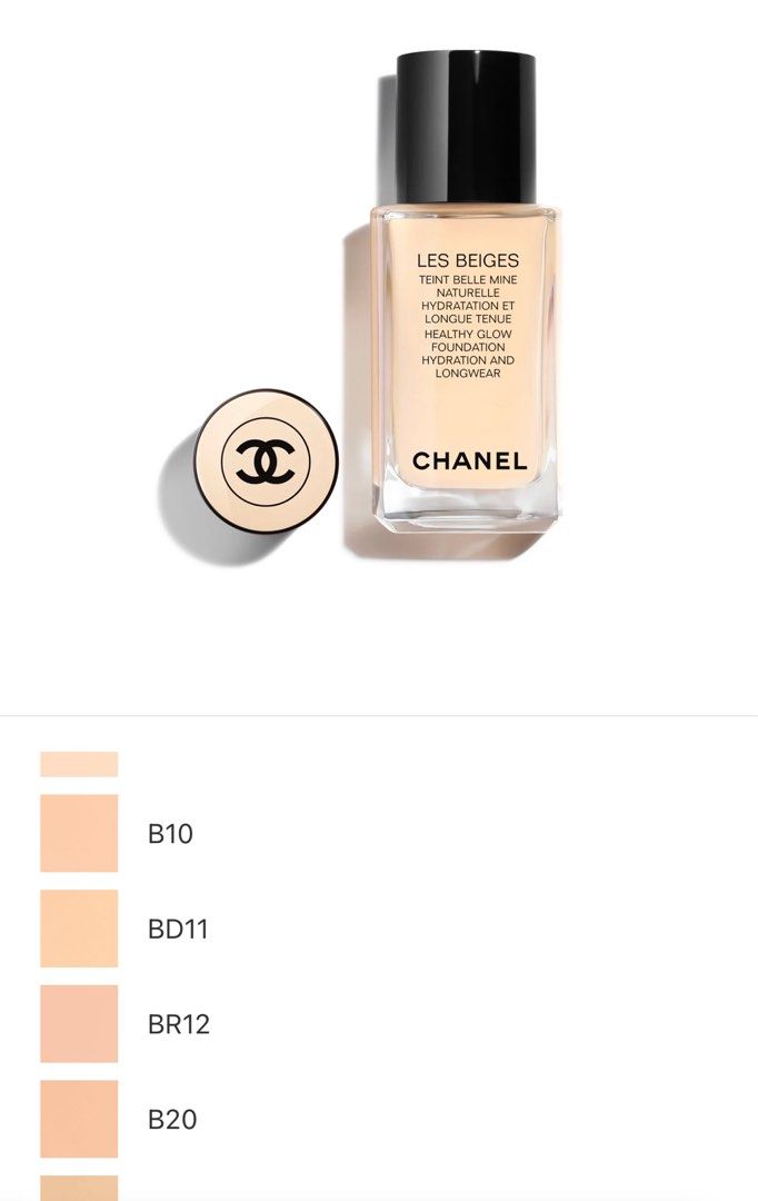 LES BEIGES FOUNDATION HEALTHY GLOW FOUNDATION HYDRATION AND LONGWEAR (Chanel)  - B10, Beauty & Personal Care, Face, Makeup on Carousell