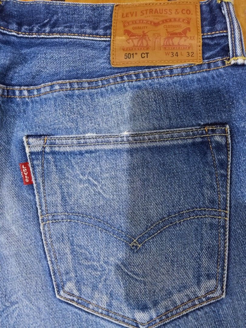 Levis 501 CT WHITE OAK SELVEDGE, Men's Fashion, Bottoms, Jeans on