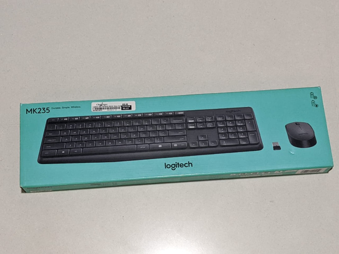 Logitech MK235 Wireless Keyboard and Mouse Combo With Number Pad