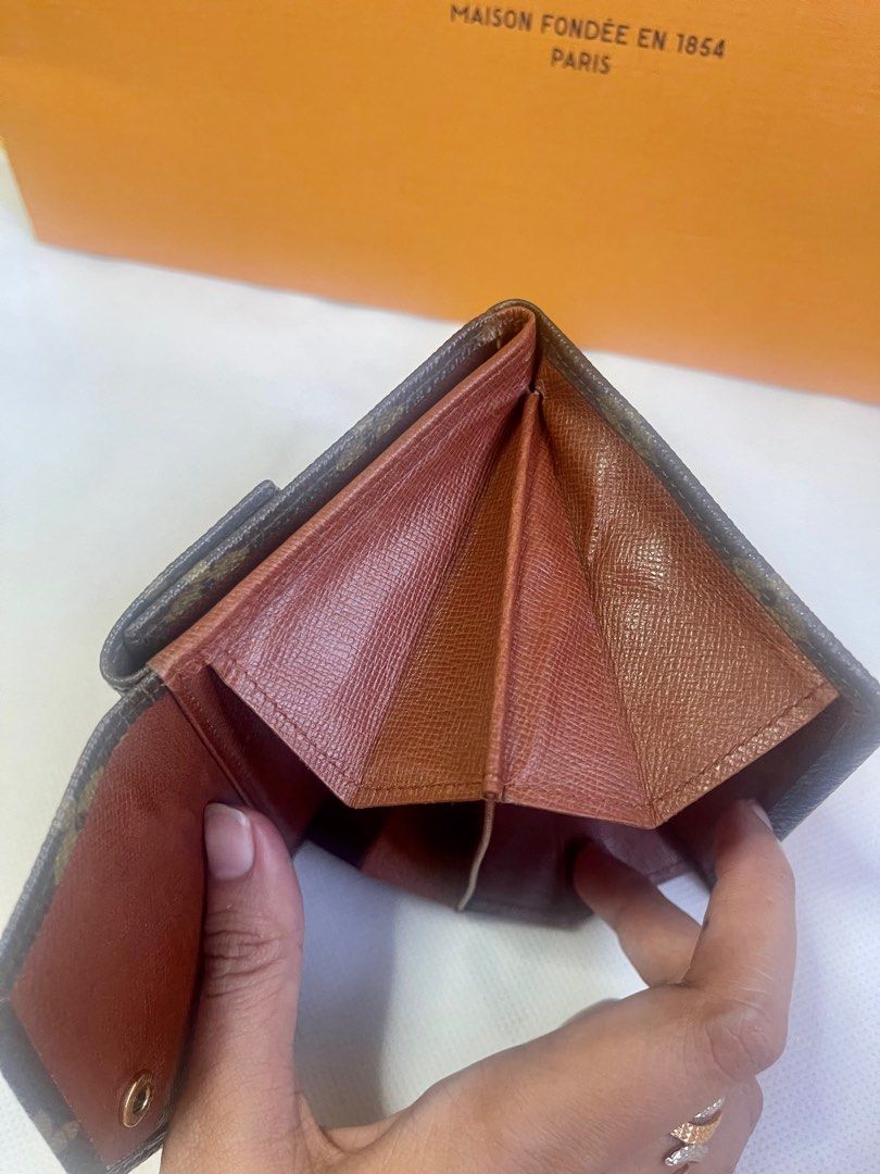 Louis Vuitton Origami Compact Wallet Monogram Canvas Brown