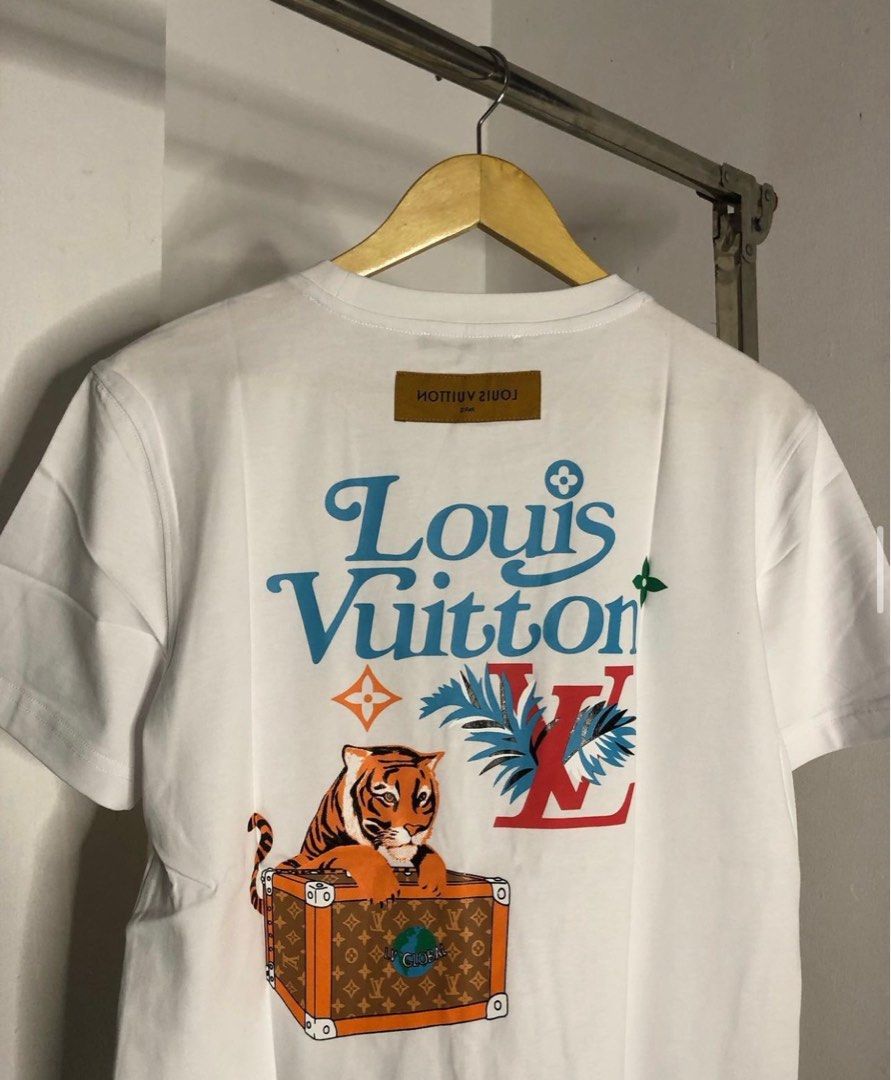 Louis Vuitton cloud tee, Luxury, Apparel on Carousell