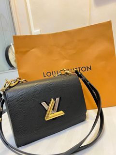 Louis Vuitton EPI Twist MM Bag M54804 Black/Gold 2018