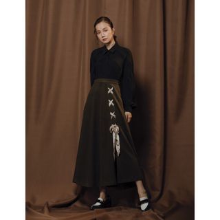 Marjorie 渲染月光 針織長裙 綠M號