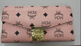 MCM Long Wallet Pink