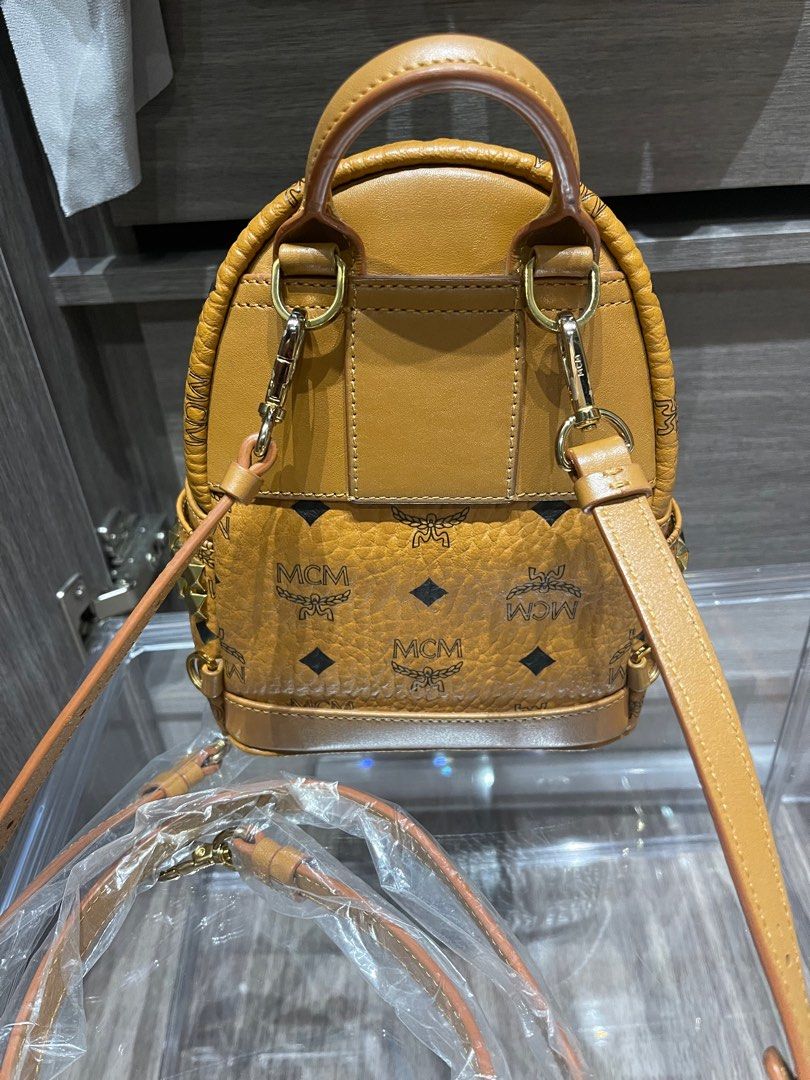 MCM X Mini Backpack, Women's Fashion, Bags & Wallets, Backpacks on