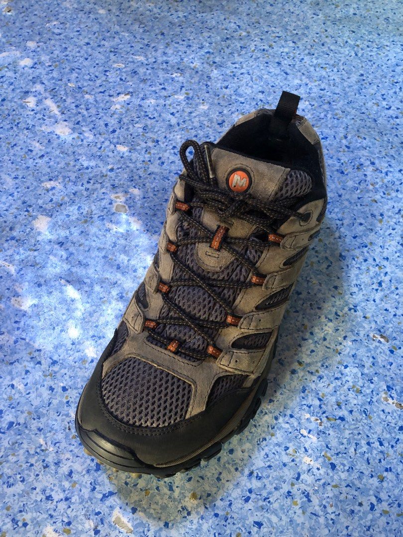 Merrell Moab 2 Waterproof Wide Beluga(28.5 cm) (Category: Sneakers) located in Baguio. Submitted by master_of_brands (Listing ID 1203971897, Image 3). Description: Authentic Merrell Moab 2 Waterproof Wide Beluga Size 10.5 US/28.5 cm/44.5 Europe Slightly used Thick outsole No sole separation Minimal sign of usage In excellent condition .