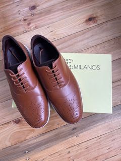 MILANOS IRVIN TAN SHOES SIZE US8