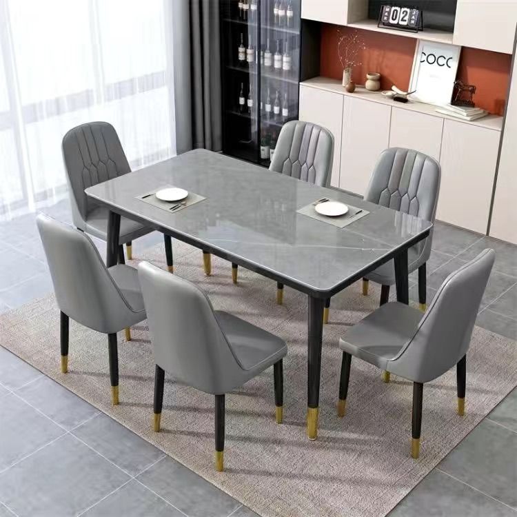 [Pre-order]Modern Minimalist Dining Table and Chair/Combination Home Rectangular 4 to 6 Persons ...
