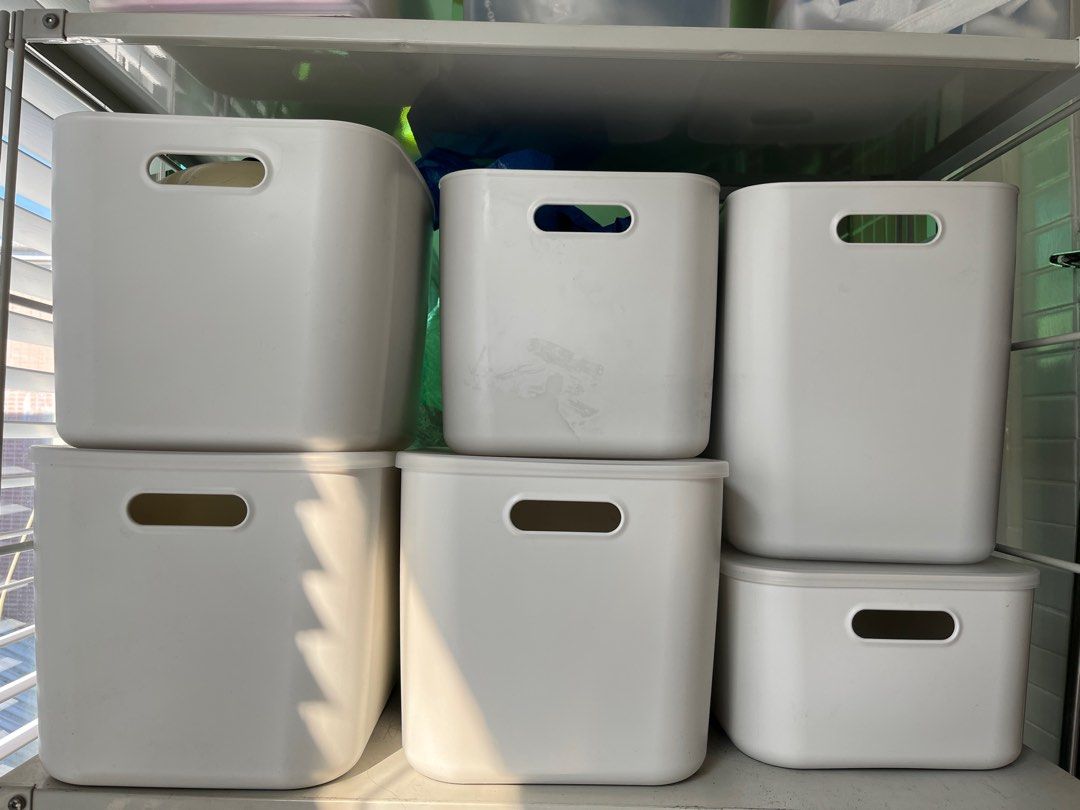 Muji Storage boxes x 6 multiple sizes, 傢俬＆家居, 其他, 收納箱及袋 Carousell