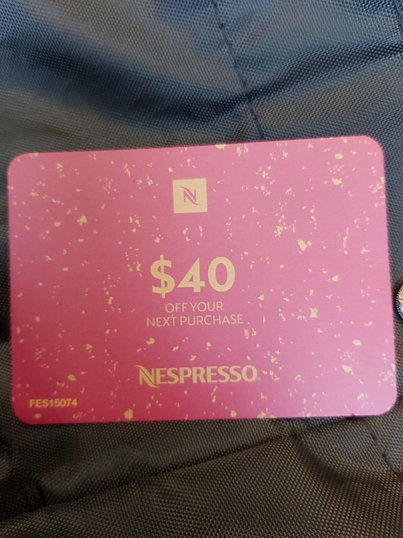 NESPRESSO 40 VOUCHER, Tickets & Vouchers, Vouchers on Carousell