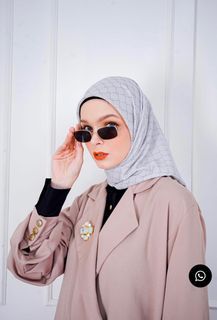 New Monogram Scarf Dusty Grey  - Vivi Zubedi