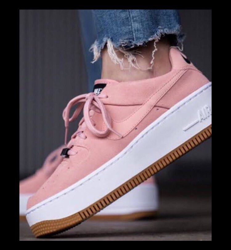 nike air force 1 sage low coral