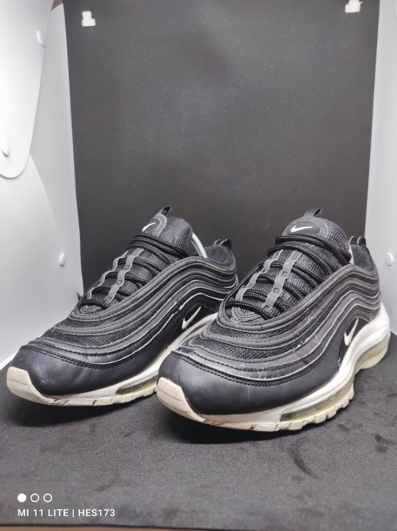 Nike Air Max 97 Black and White 43, Fesyen Pria, Sepatu