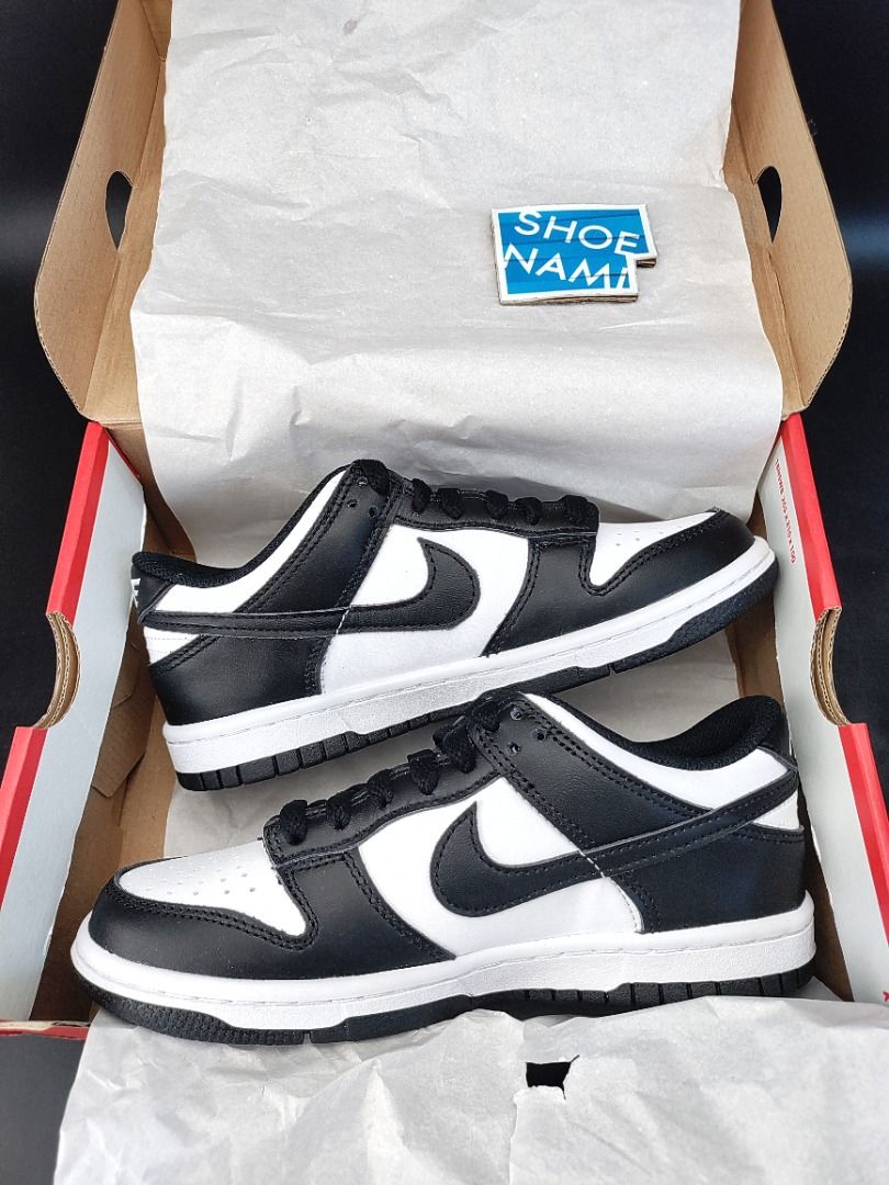 Nike Dunk Low (GS) 'Panda' (Size 5W/6.5W) (Category: Sneakers) located in Pasig City. Submitted by shoenamiph (Listing ID 1204110175, Image 2). Description: Buy with confidence: > Instagram: 134K Followers / Facebook: 128K Likes > Website: www.shoenami.com.ph (450+ 5-Star Product Reviews) > Carousell / OLX / Sulit Member Since 2010 Nike Dunk Low (GS) 'Panda' Women's US Size: 5, 6.5 Php 16,395 Brand New / 100% Guaranteed Authentic / Complete with 